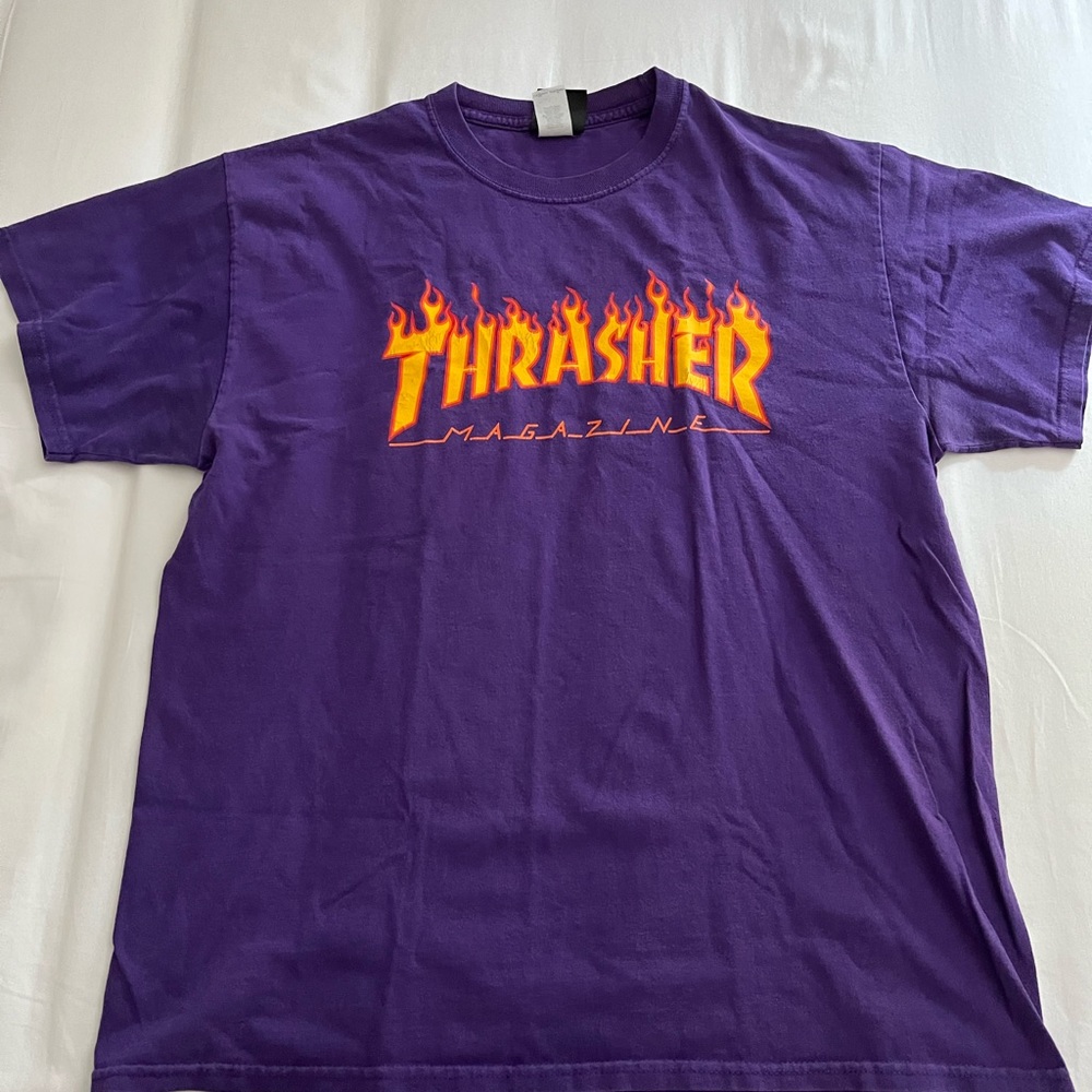 Purple thrasher tee